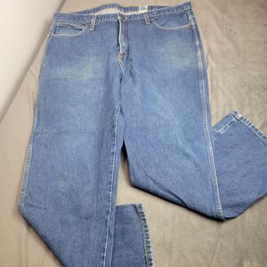 Cinch Jeans Mens 42 x 30 Fit Blue Distressed‎ Pants Work Wear Light Wash Comfort